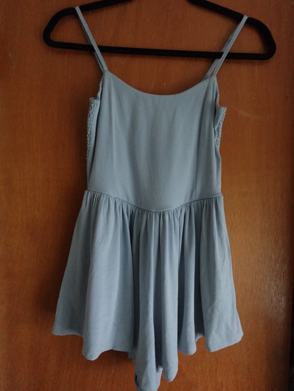 Sunday Best Aritzia Delight Skater Romper in Dew Blue - Size XS